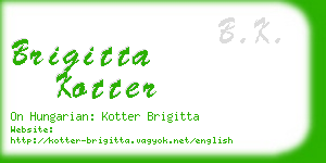 brigitta kotter business card